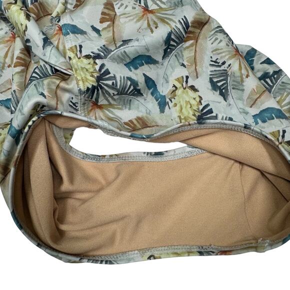 Kortni Jeane Gone Bananas Bikini Set Small High Waisted Bottons Longline Top - Picture 9 of 12